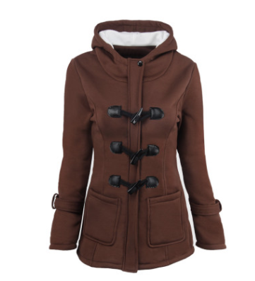 Manteau Mi-Long Matelassé à Capuche – Veste Coton Chaude Femme PL971STORE