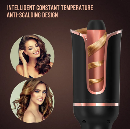 Fer à Boucler Automatique Professionnel - Technologie Ionique Anti-Frizz