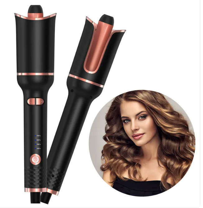 Fer à Boucler Automatique Professionnel - Technologie Ionique Anti-Frizz