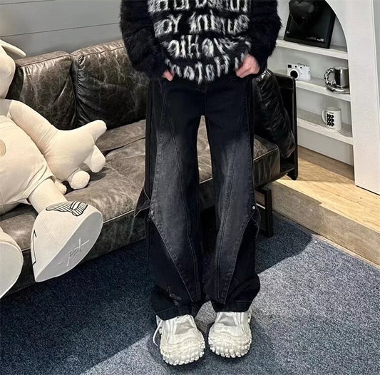 Jean Homme Vintage Délavé - Style Industriel Workwear Premium