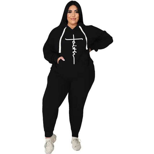 Ensemble Survêtement 2 Pièces Femme Grande Taille - Confort Premium & Style Moderne