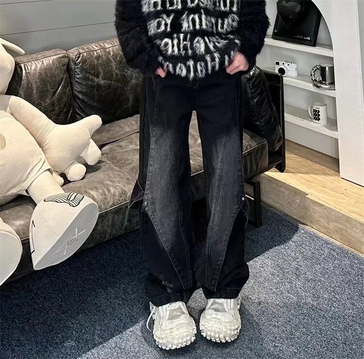 Jean Homme Vintage Délavé - Style Industriel Workwear Premium