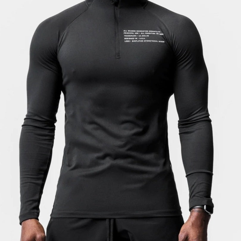 Sweat Compression Polaire Homme - Running Training Hiver Premium