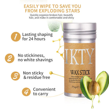 Stick Cire Coiffante Professionnel Non Gras - Fixation 24h Tous Cheveux PL971STORE